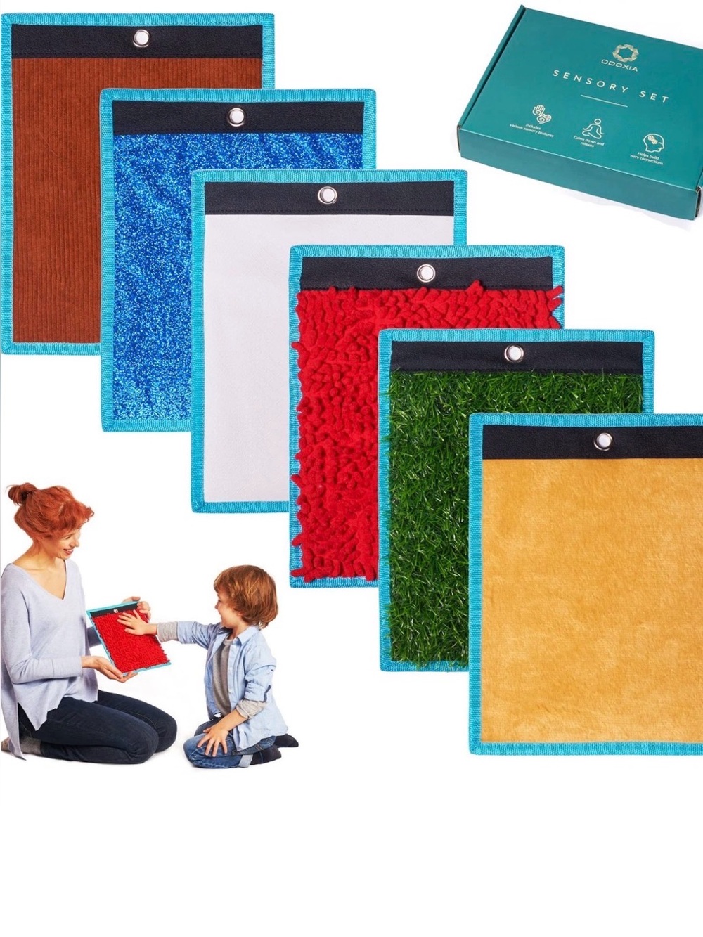 Textured mats tiles kit wall panel sensory mats
